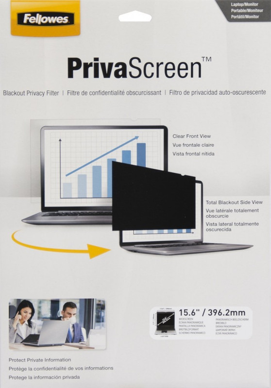 251185 FILTRO DE PRIVACIDAD PRIVASCREEN™ PANTALLA PANORÁMICA 15.6" - 16:9 FELLOWES