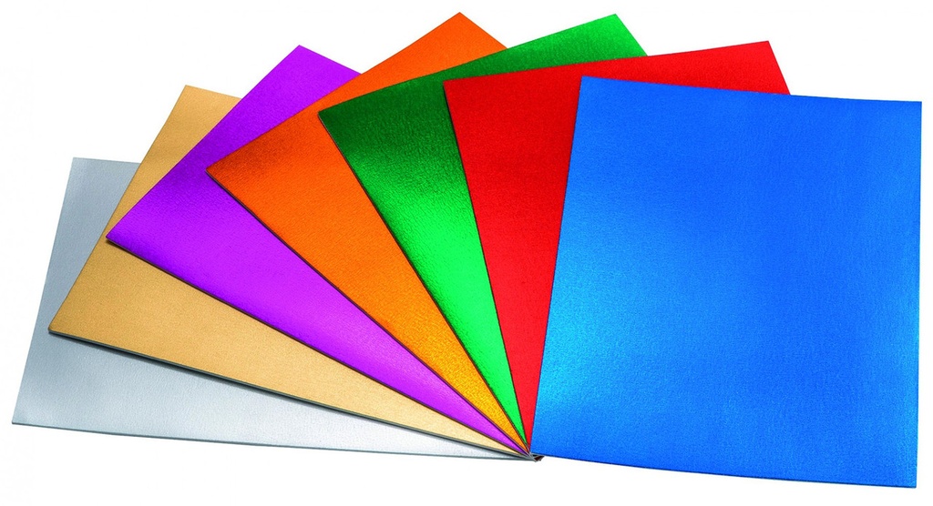 252316 GOMA EVA METALIZADA 5HJ COLORES SURTIDOS 40X60 FAIBO 1663-00