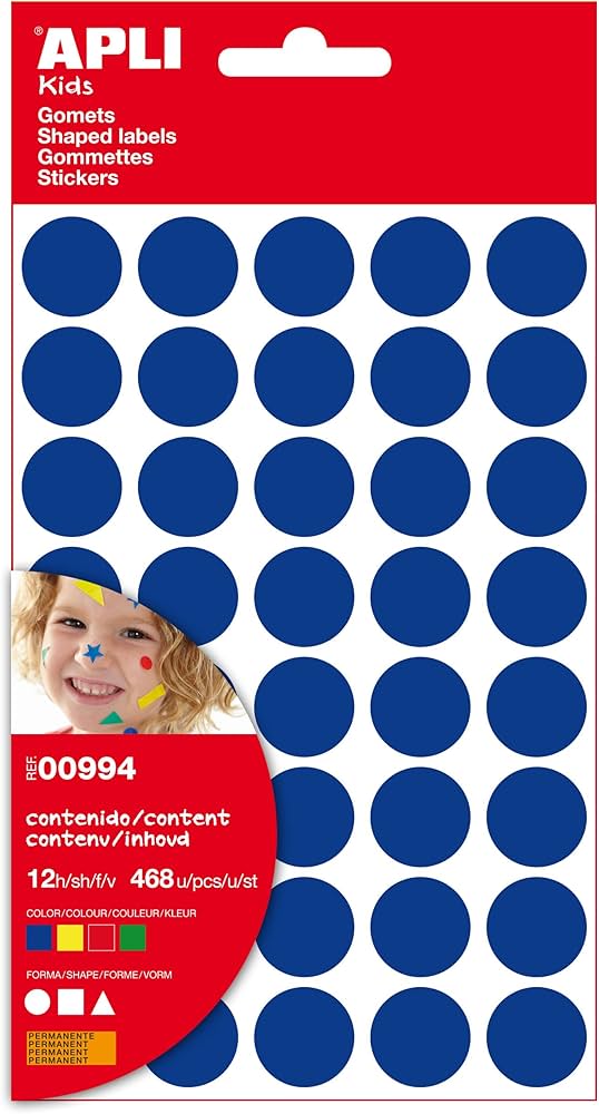 230287 GOMETS FIGURAS GEOMETRICAS GRANDES BOLSA 12H PERMANENTE 468 UDS. APLI. 994