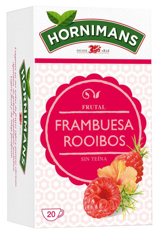 253523 INFUSION FRAMBUESA HORNIMANS CAJA DE 20 SOBRES