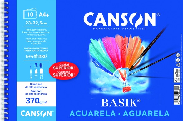 230249 LAMINAS DIBUJO ACUARELA A3 370G 6H MINIPACKS GUARRO