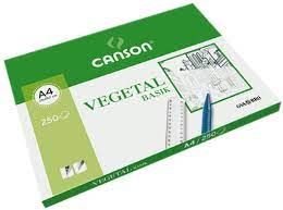 230275 LAMINAS DIBUJO PAPEL VEGETAL A4 90G 250H. GUARRO