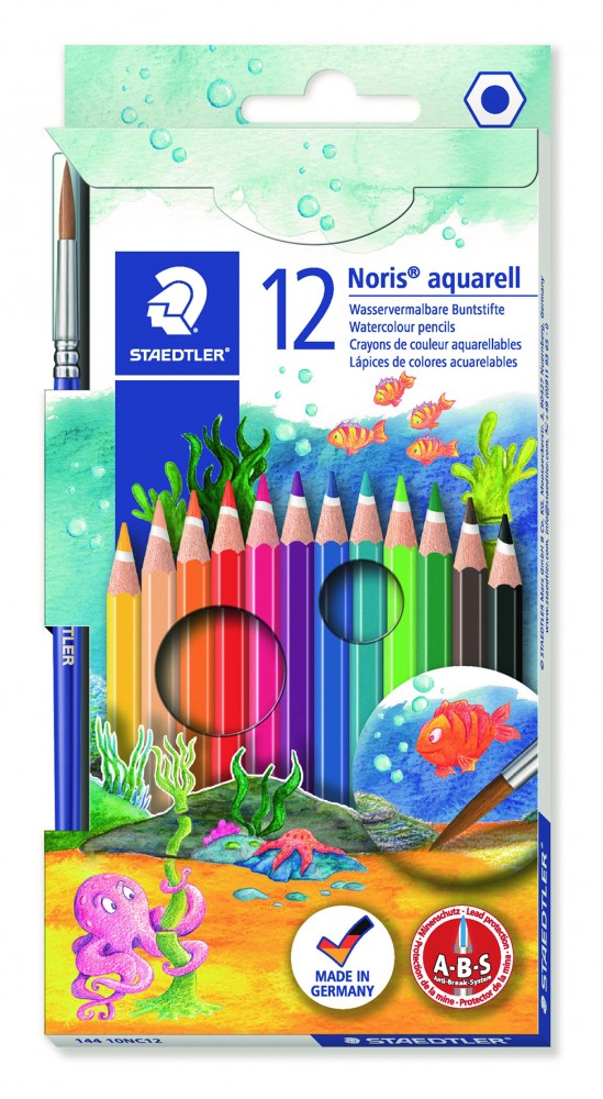 114359 LAPICEROS ACUARELABLES CJ12 UDS + PINCEL STAEDTLER 144 10NC12