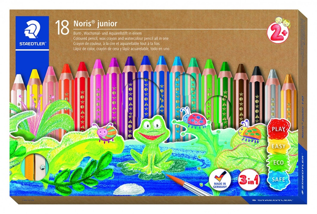 123376 LAPICEROS COLOR BUDDY 140 CJ 18 UDS+SACAPUNTAS STAEDTLER 140 C18