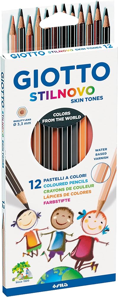 118364 LAPICEROS COLOR GIOTTO STILNOVO SKIN TONES (COLOR PIEL)CJ.12UDS