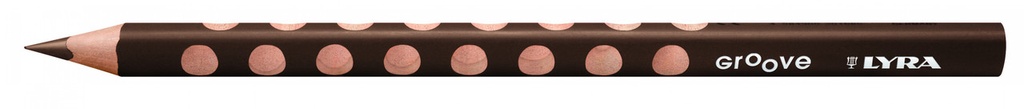 118386 LAPICEROS COLOR LYRA GROOVE MARRÓN CJ.12UDS
