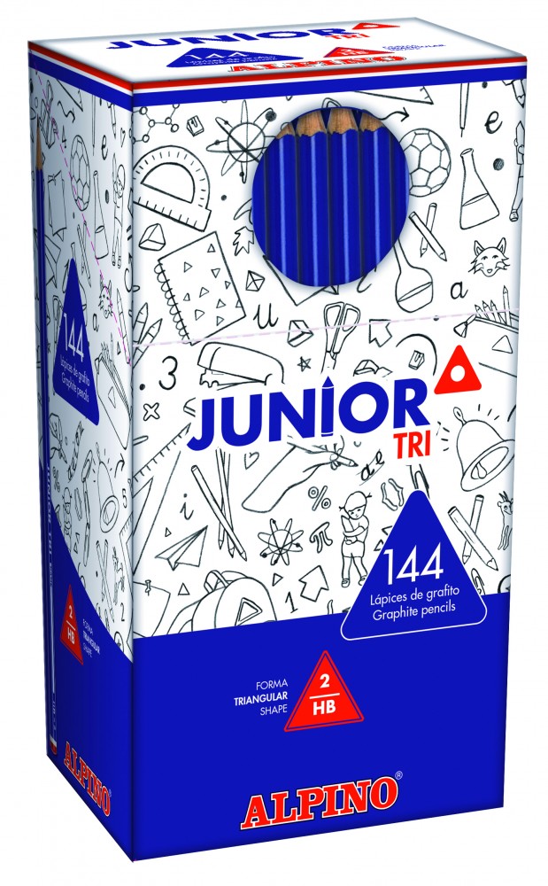 114074 LAPIZ JUNIOR TRI PACK 144 ECONOMIC ALPINO
