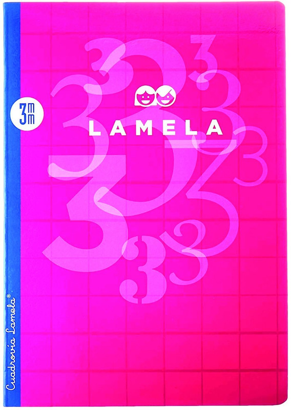 254848 LIBRETA GRAPADA A4 50H C/3MM CUADROVIA LAMELA
