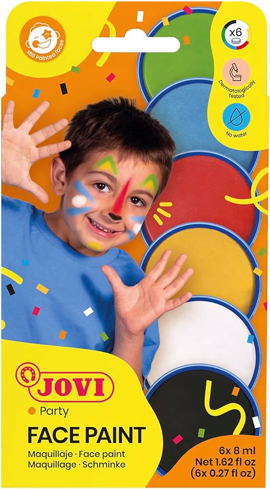 118446 MAQUILLAJE CREMA 6 BOTES 8ML SURTIDOS JOVI FACE PAINT 171