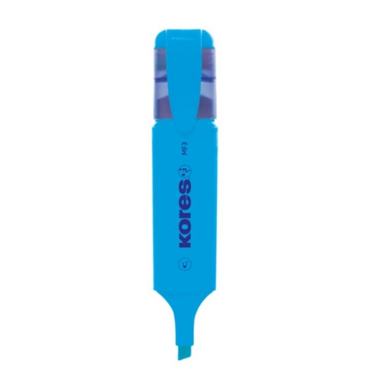 253899 MARCADOR FLUOR AZUL  MF3 P.BISELADA KORES