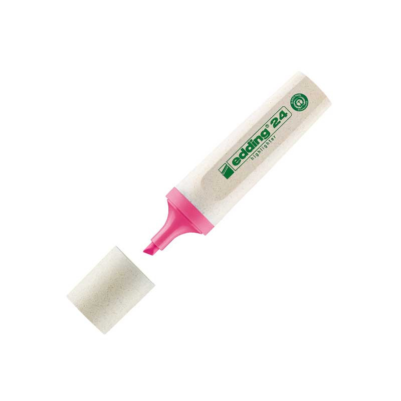 256390 MARCADOR FLUORESCENTE ECOLINE 24 ROSA FABER CASTELL