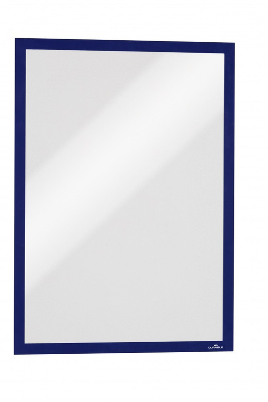 130843 MARCOS AUTOADHESIVOS A4 AZUL OSCURO PANEL MAGNETICO 2 UDS DURABLE
