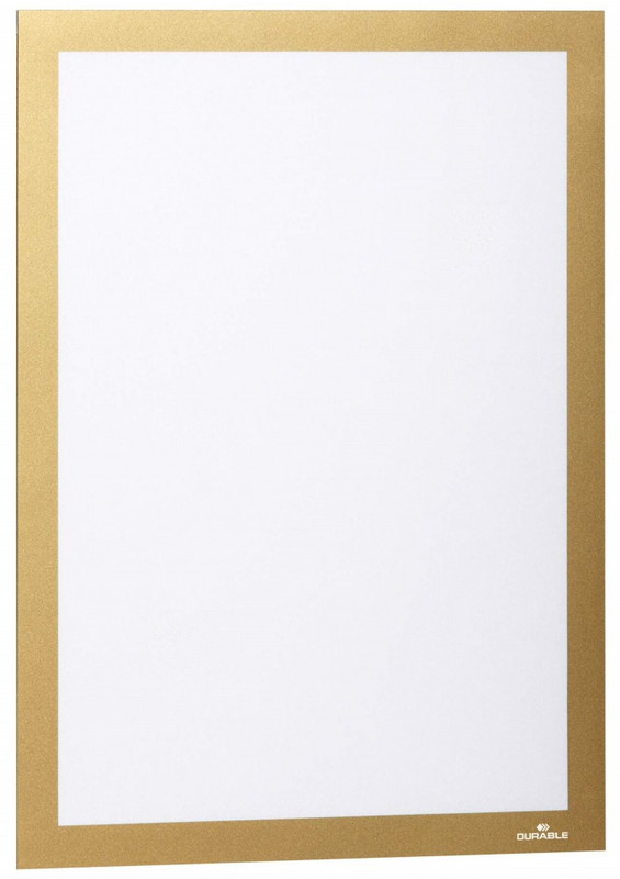 130851 MARCOS AUTOADHESIVOS A4 ORO PANEL MAGNETICO 2 UDS DURABLE