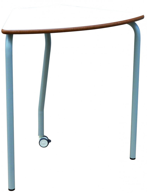 256370 MESA  FORMA  MOD.E180 TUBO ACERO PINTADO GRIS TAPA LAMINADO TAGAR  ABATIBLE PARA APILAR CON RUEDA