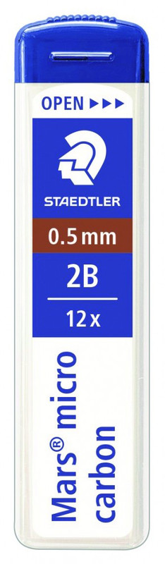 190163 MINAS 0,5MM 2B MARS MICRO EST 12 UD STAEDTLER