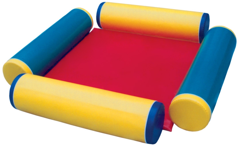 113507 PARQUE 150X150 CON CILINDROS DE ESPUMA Y PVC DE  120X30 CM REINERPLAY