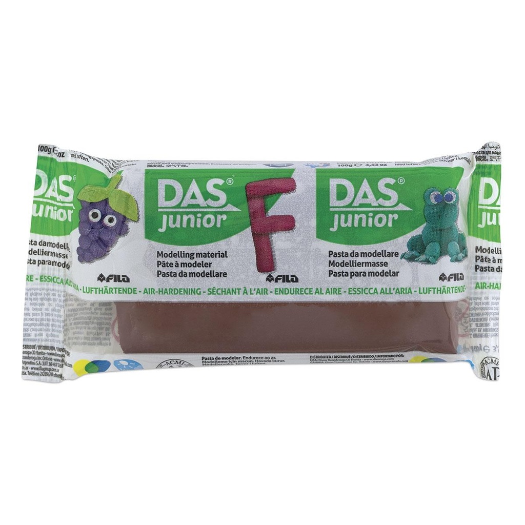 118437 PASTA MODELAR DAS JUNIOR MARRON 100G FILA IBERIA S.L.