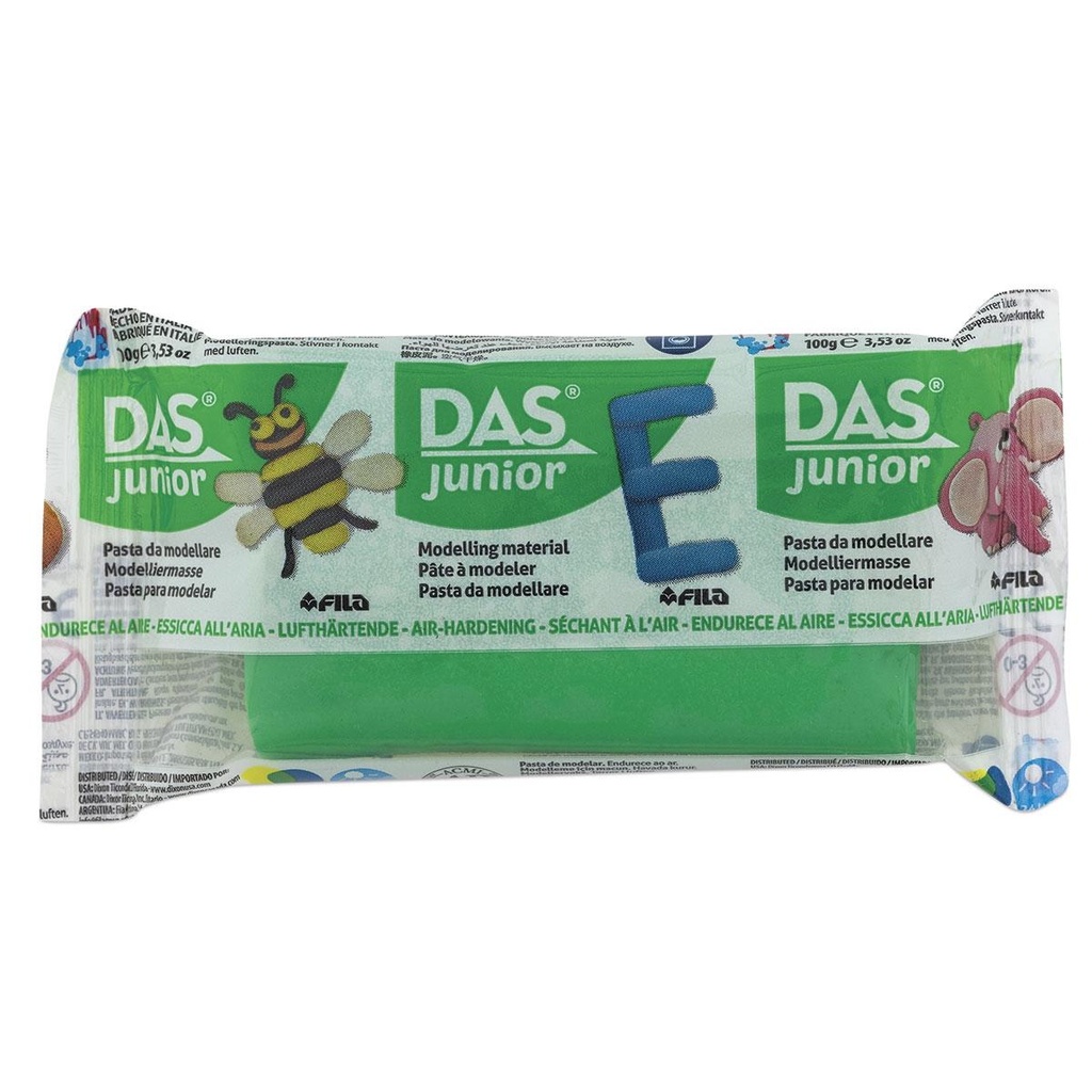 118435 PASTA MODELAR DAS JUNIOR VERDE 100G FILA IBERIA S.L.