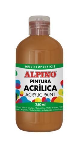 111555 PINTURA ACRILICA BOTELLA 250 ML MARRON ALPINO