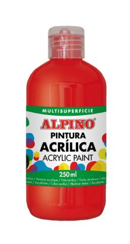 111552 PINTURA ACRILICA BOTELLA 250 ML ROJO ALPINO