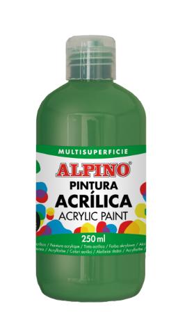 111556 PINTURA ACRILICA BOTELLA 250 ML VERDE CLARO ALPINO