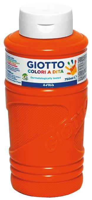 255515 PINTURA DE DEDOS GIOTTO BE-È BOTELLA 750 ML - NARANJA