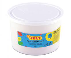 256478 PINTURA DE DEDOS JOVI BOTE 500 ML - BLANCO