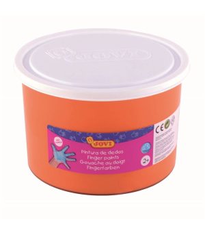 256480 PINTURA DE DEDOS JOVI BOTE 500 ML - NARANJA