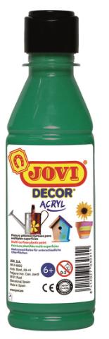 111513 PINTURA MULTIUSOS JOVIDECOR BOTELLA 250 ML VERDE MEDIO 68017