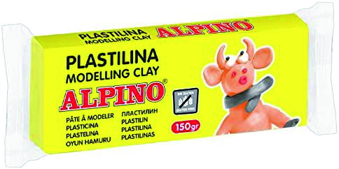 111772 PLASTILINA CJ 12 UDS. 150G AMARILLO CLARO ALPINO