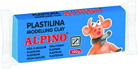 111779 PLASTILINA CJ 12 UDS. 150G AZUL ALPINO