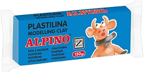 111778 PLASTILINA CJ 12 UDS. 150G AZUL CELESTE  ALPINO