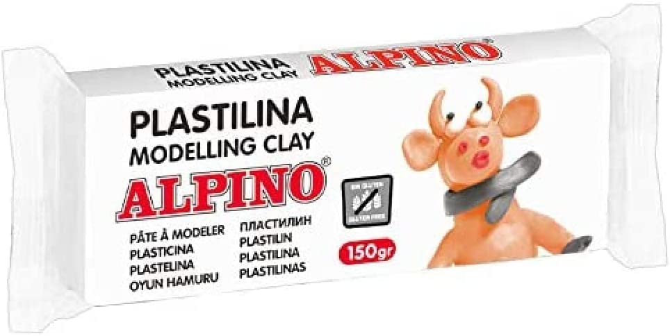 111768 PLASTILINA CJ 12 UDS. 150G BLANCO ALPINO