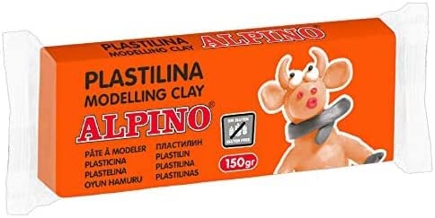 111773 PLASTILINA CJ 12 UDS. 150G NARANJA ALPINO