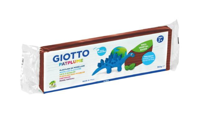 111759 PLASTILINA PATPLUME 350G MARRON GIOTTO