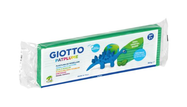 111766 PLASTILINA PATPLUME 350G VERDE OSCURO GIOTTO