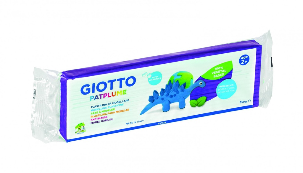 256463 PLASTILINA PATPLUME 350G VIOLETA GIOTTO