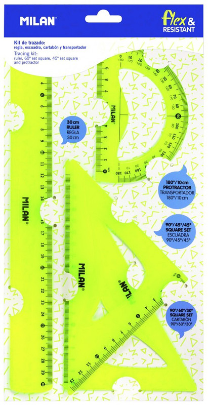 252530 REGLAS KIT 4 PIEZAS FLEX&RESISTANT AMARILLO ACID MILAN