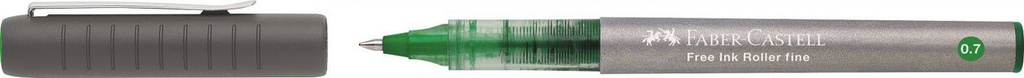 255447 ROLLER FREE INK 0,7 MM VERDE FABER CASTELL