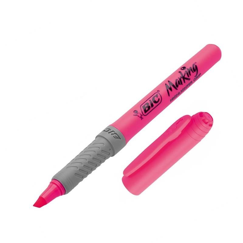 115933 ROTULADOR FLUORESCENTE HIGHLIGHTER GRIP ROSA BIC