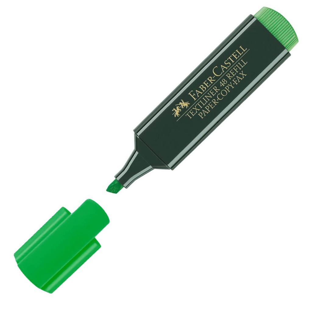 191485 ROTULADOR FLUORESCENTE TEXTLINER 48 VERDE FABER CASTELL 48V