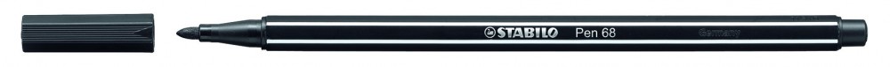 114407 ROTULADOR STABILO ACUARELABLE PEN 68 NEGRO 1 MM