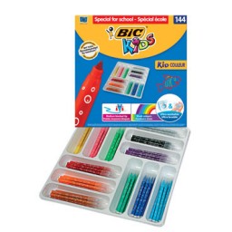 114430 ROTULADORES BIC KID COULEUR SCHOOLPACK 144 UDS. 887837