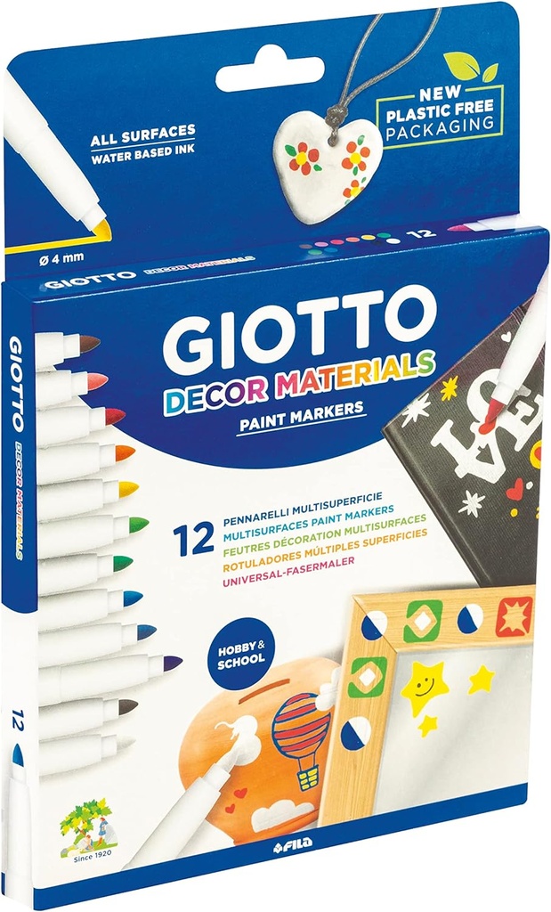 113999 ROTULADORES DECOR MATERIALS CJ12 UDS GIOTTO