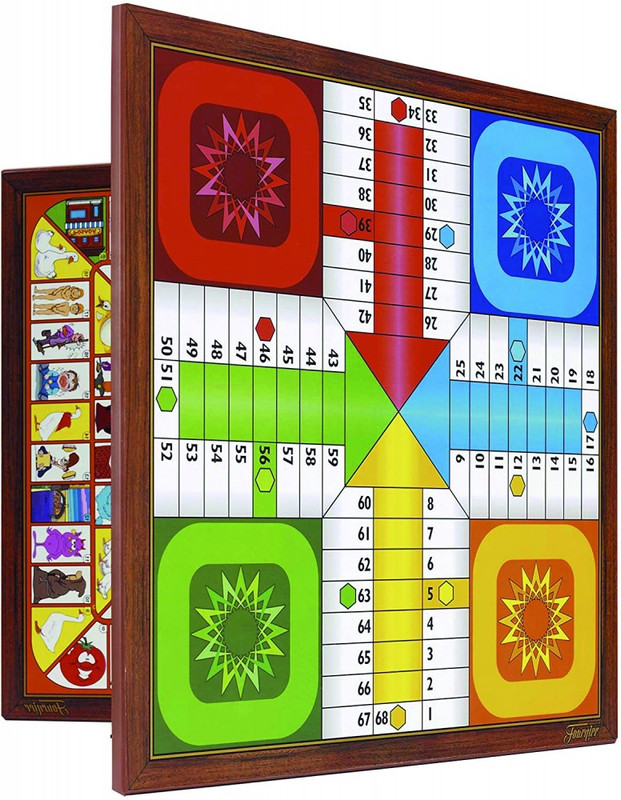 254886 TABLERO PARCHIS-OCA 4JUGADORES 40x40CM FOURNIER