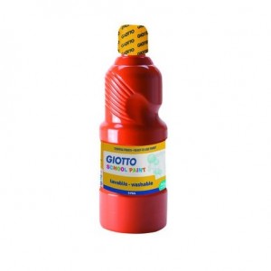 114483 TEMPERA LAVABLE ROJO ESCARLATA 500 ML GIOTTO