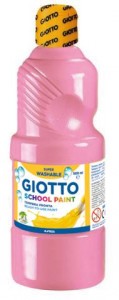 114492 TEMPERA LAVABLE ROSA CLARO 500 ML GIOTTO