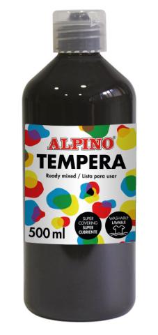 111596 TEMPERA LIQUIDA 500 ML NEGRO ALPINO