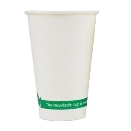 256185 VASOS CARTON BLANCO 8 OZ CAFE 240 ml. BOLSA DE 50 (B03337)