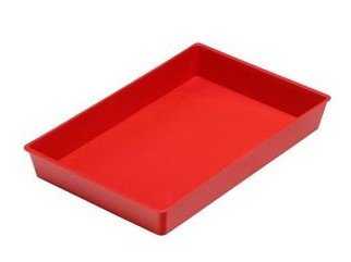[210-04] 113538 BANDEJA MULTIUSO ROJO 23X14,5X3CM CONICA APILABLE FAIBO 210-04
